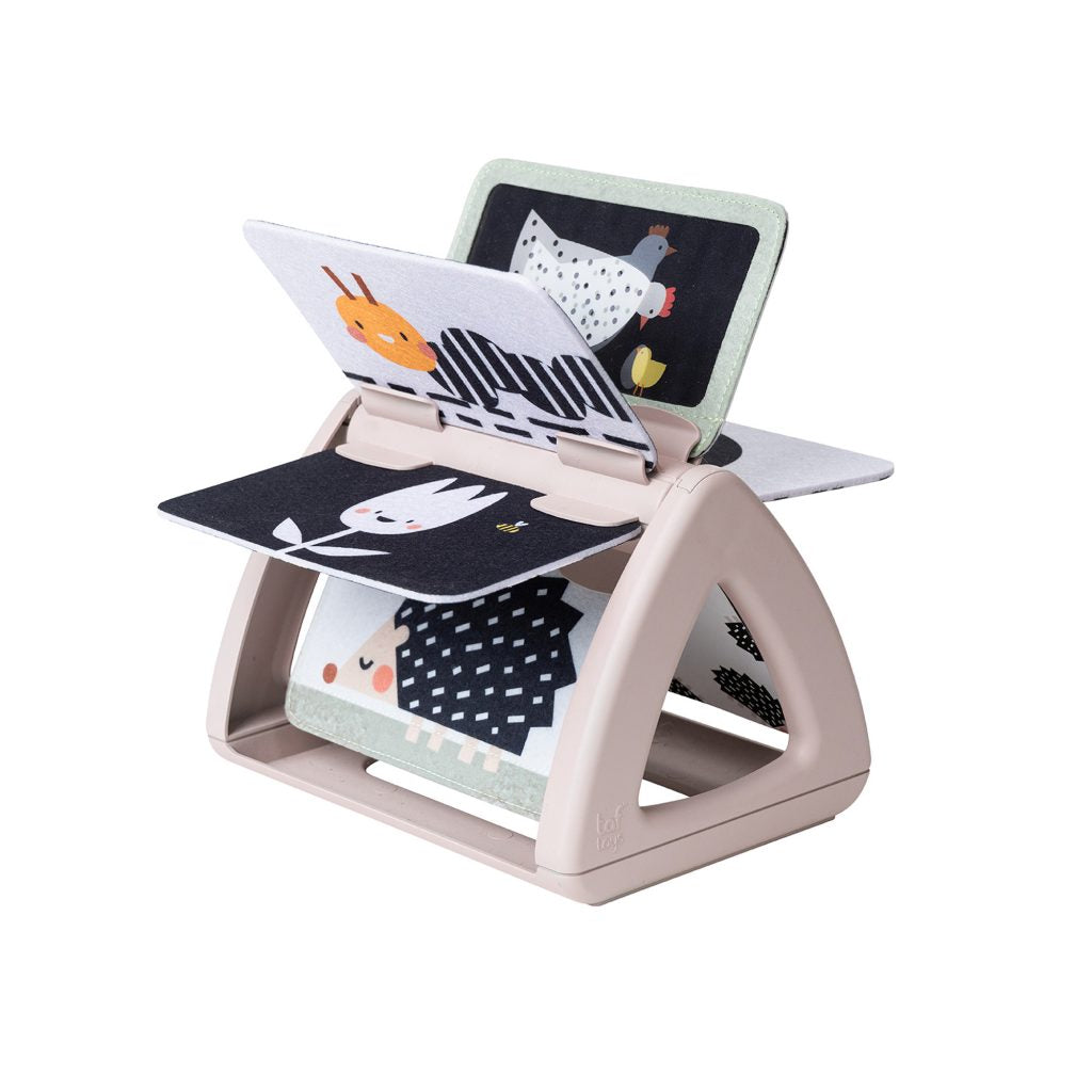Taf Toys Black & White Spinning Book Contrast Babyboekje Taf Toys Black & White Spinning Book Contrast Babyboekje