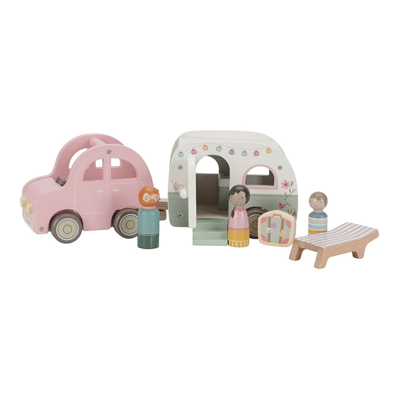 Little Dutch Speelgoed Auto Met Caravan Little Dutch Speelgoed Auto Met Caravan