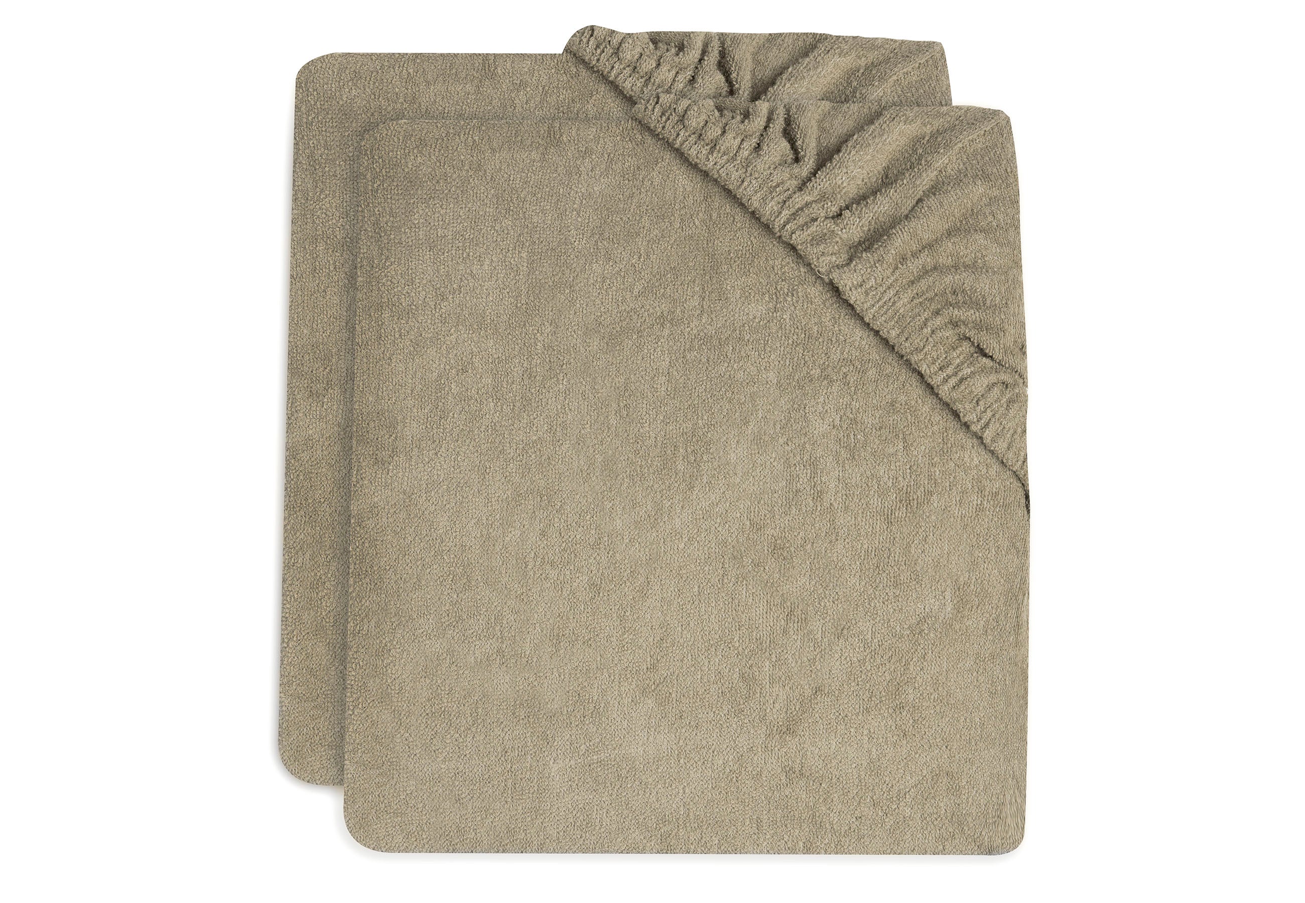 Jollein Waskussen Hoes Badstof 50x70cm 2-Pack | Olive Green Jollein Waskussen Hoes Badstof 50x70cm 2-Pack | Olive Green