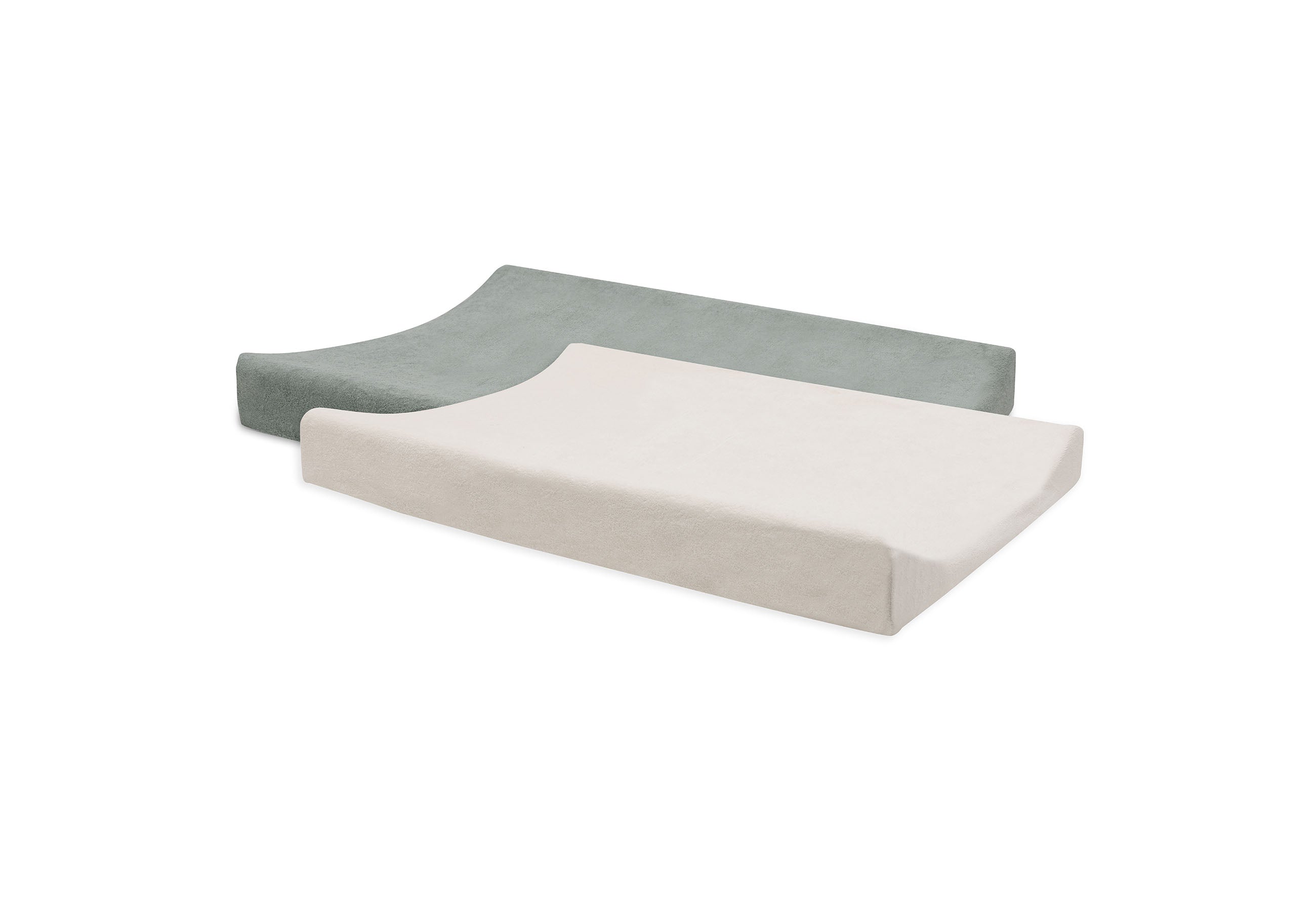 Jollein Aankleedkussenhoes Badstof 50x70cm 2ST | Sea Green/Ivory Jollein Aankleedkussenhoes Badstof 50x70cm 2ST | Sea Green/Ivory