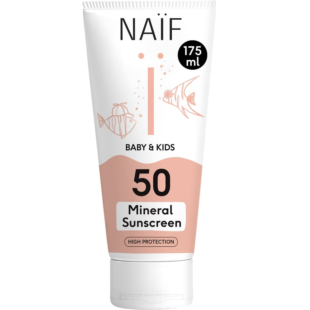 Naïf Minerale Zonnecrème SPF50 175ml Naïf Minerale Zonnecrème SPF50 175ml