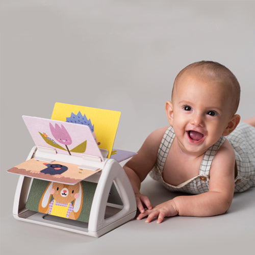 Taf Toys Tummy Time Spinning Book Babyboekje Taf Toys Tummy Time Spinning Book Babyboekje