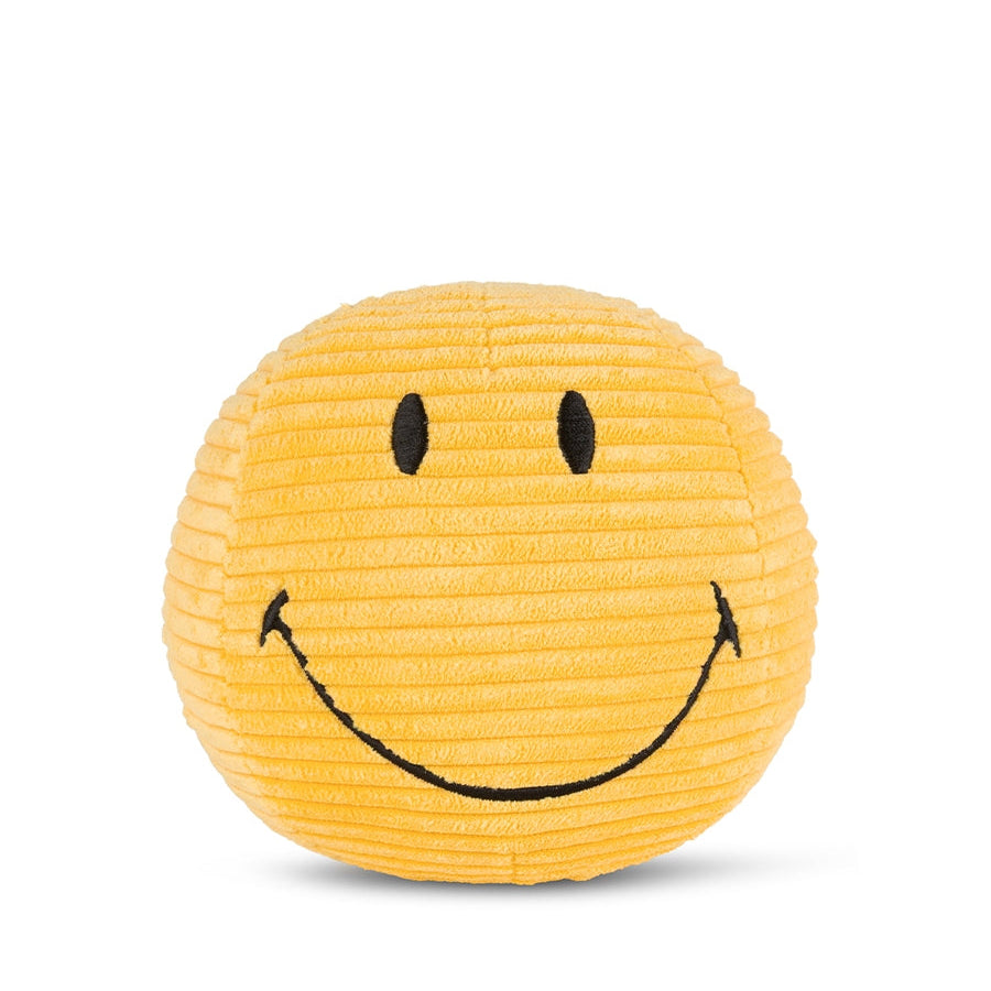 Bon Ton Toys x Smiley Knuffel Eco Corduroy 13cm | Geel Bon Ton Toys x Smiley Knuffel Eco Corduroy 13cm | Geel