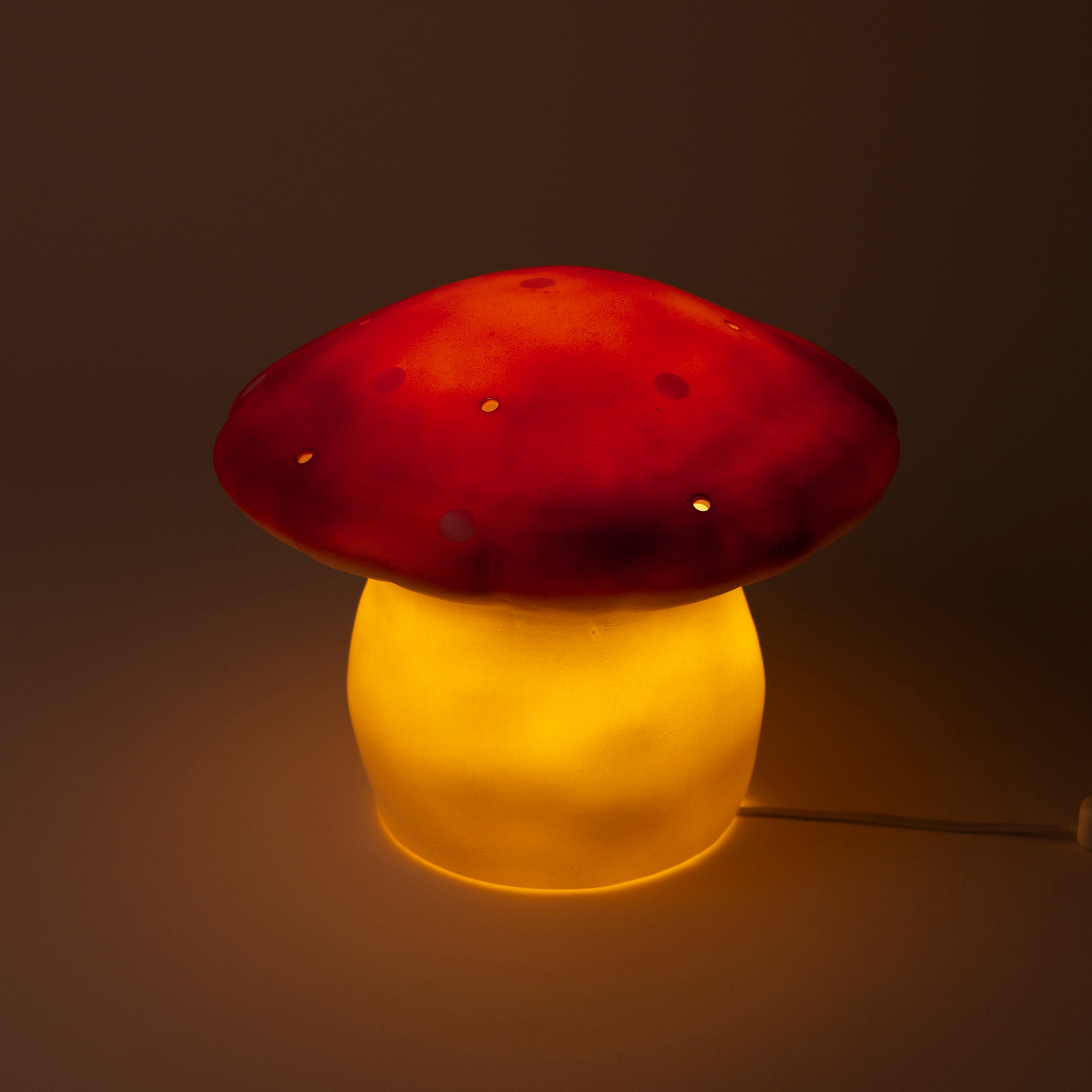 Egmont Toys Nachtlamp Mushroom Medium Rood Brick 20cm Egmont Toys Nachtlamp Mushroom Medium Rood Brick 20cm
