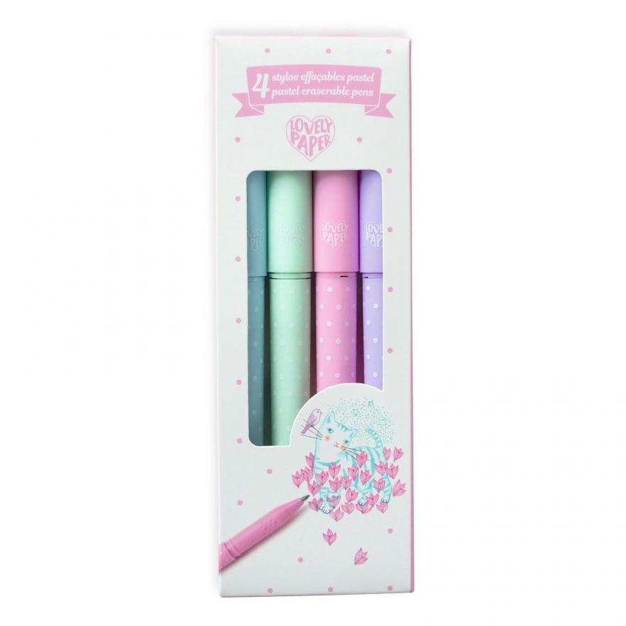 Djeco Set 4 Pastel Uitwisbare Stiften Djeco Set 4 Pastel Uitwisbare Stiften