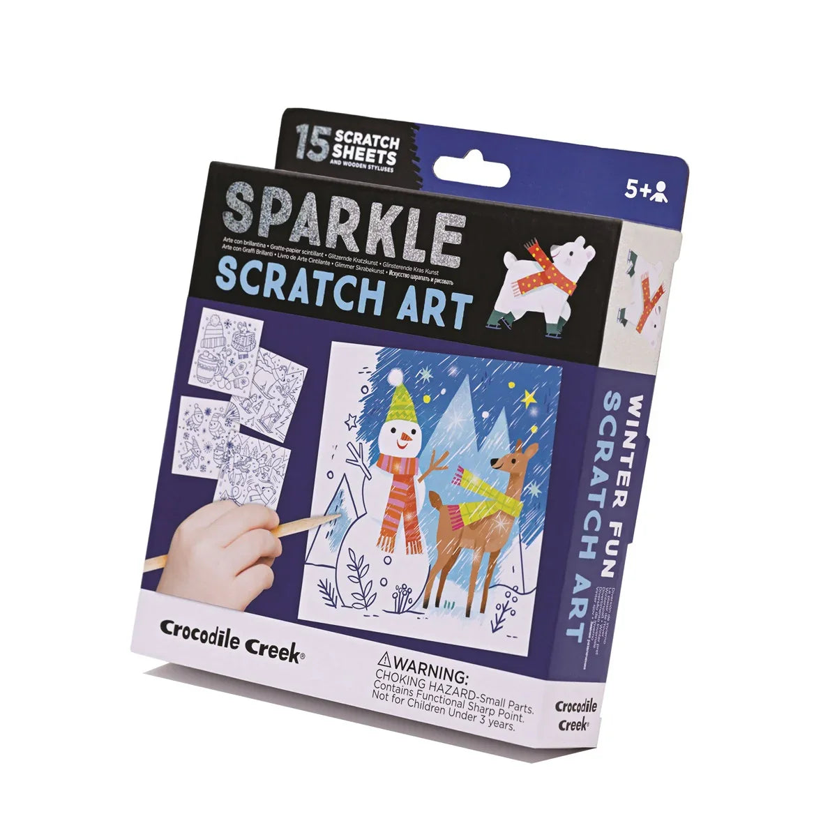 Crocodile Creek Knutselset Scratch | Winter Fun Crocodile Creek Knutselset Scratch | Winter Fun