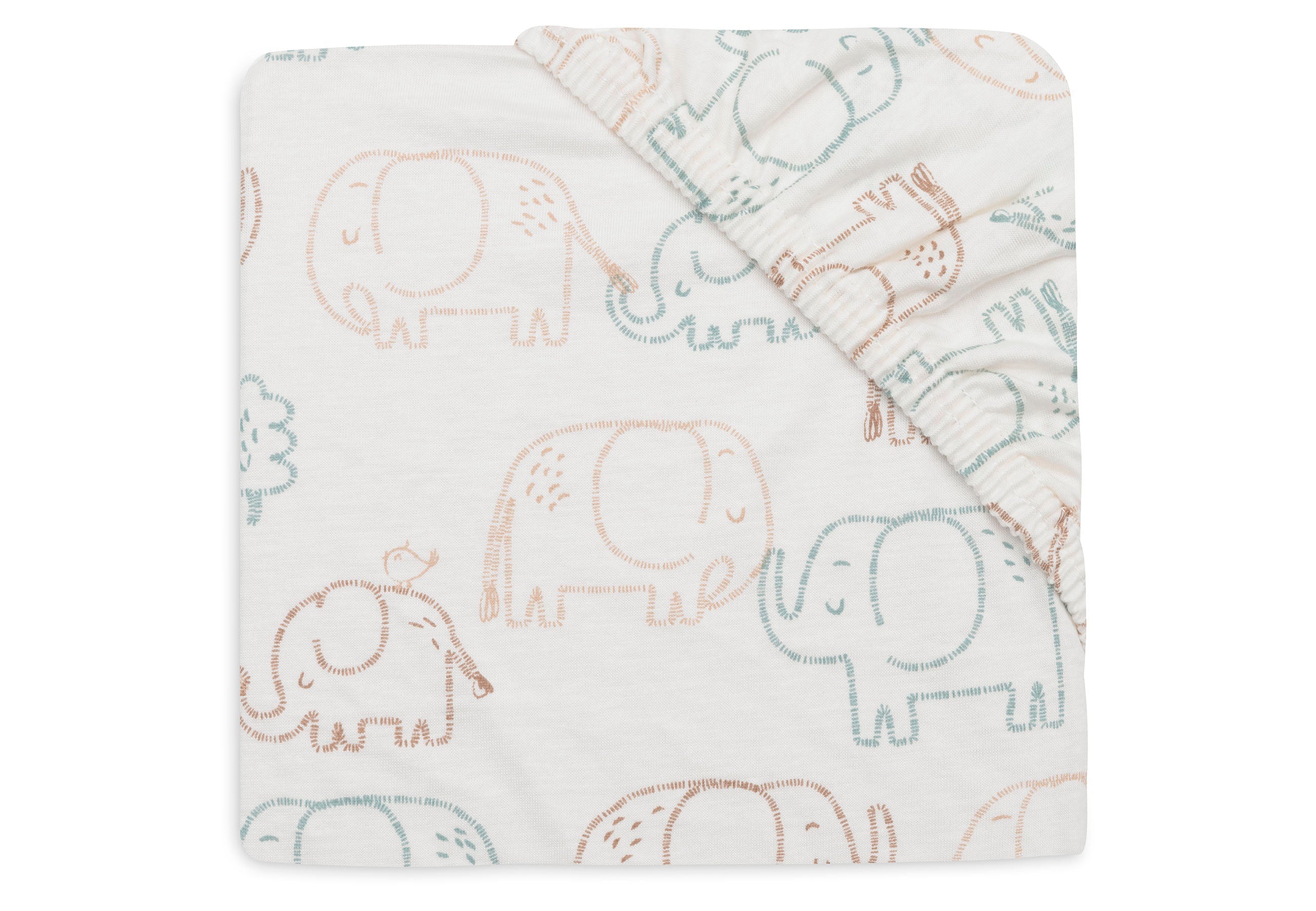 Jollein Hoeslaken Jersey 60x120cm | Elephant Tales Jollein Hoeslaken Jersey 60x120cm | Elephant Tales