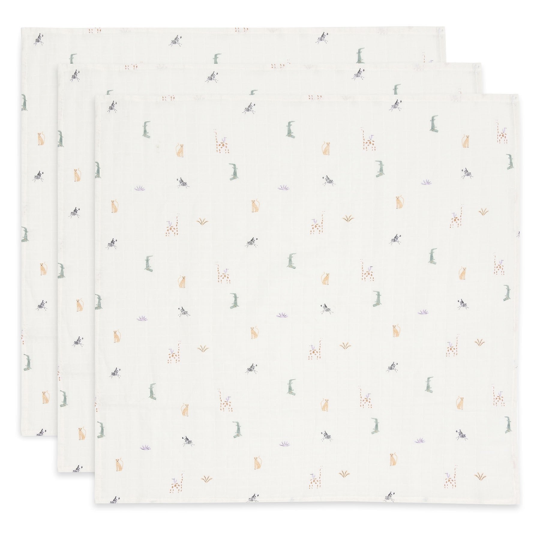 Jollein Hydrofiele Doek 70x70cm Jungle Jambo (3pack) Jollein Hydrofiele Doek 70x70cm Jungle Jambo (3pack)