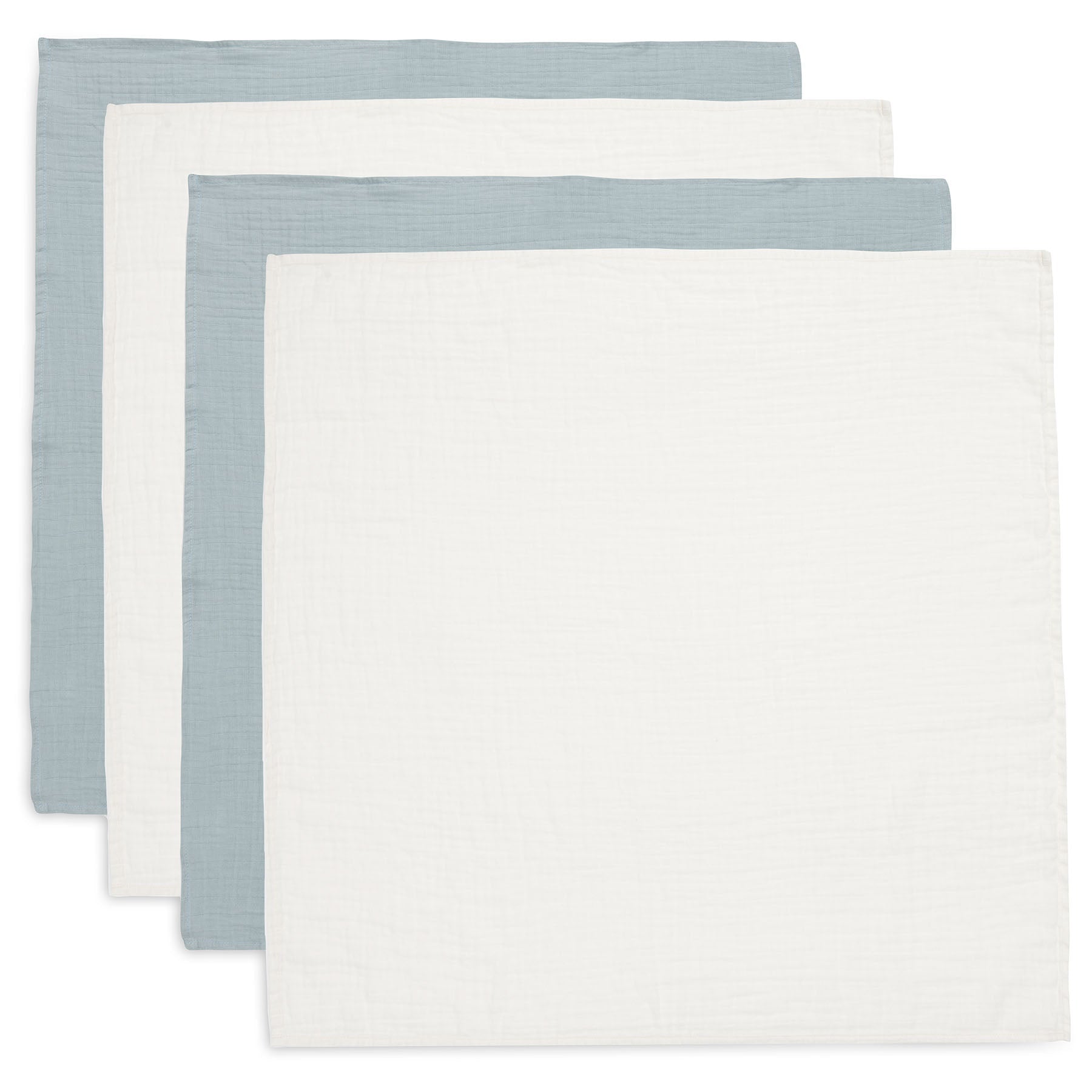 Jollein Hydrofiele Doek Small 70x70cm Sea Green/Ivory (4Pack) Jollein Hydrofiele Doek Small 70x70cm Sea Green/Ivory (4Pack)