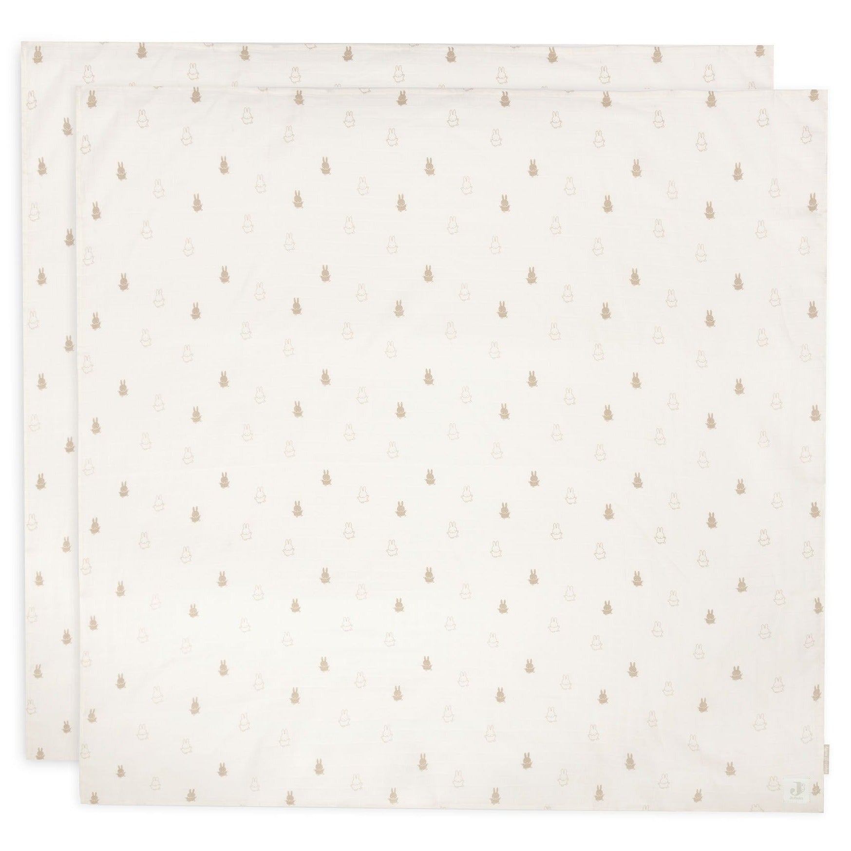 Jollein Hydrofiele Doek Large 115x115cm Happy Miffy Set 2| Nougat Jollein Hydrofiele Doek Large 115x115cm Happy Miffy Set 2| Nougat