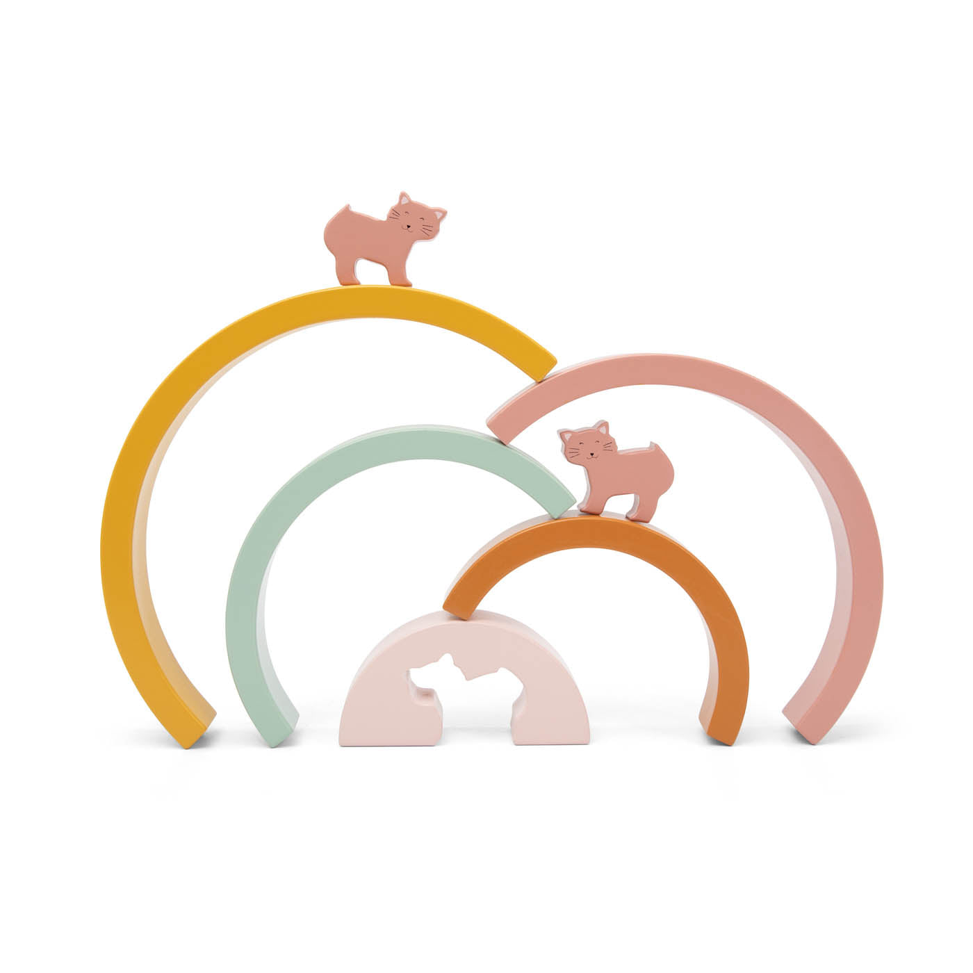 Trixie Houten Regenboog Stapelen  | Mrs. Cat Trixie Houten Regenboog Stapelen  | Mrs. Cat