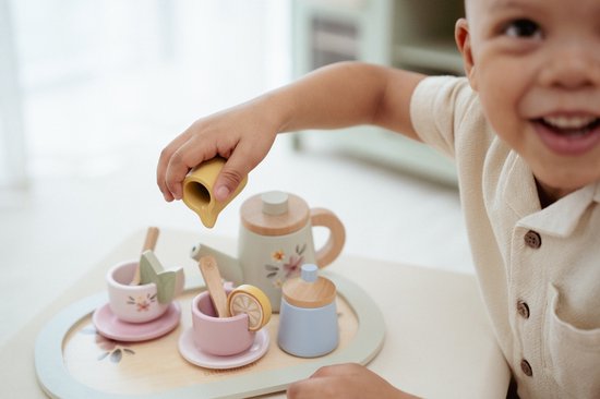 Little Dutch Houten Thee Servies - Speelgoedtheeservies Little Dutch Houten Thee Servies - Speelgoedtheeservies