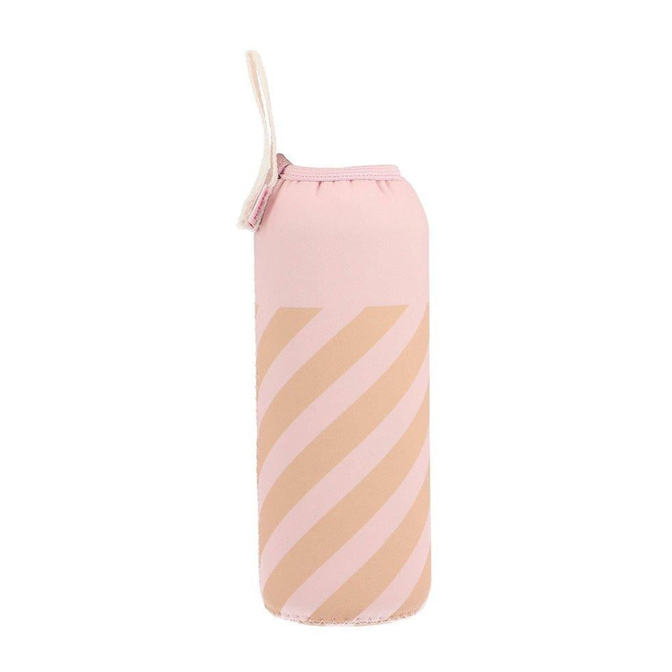 Tutete Drinkfles Cover Thermisch | Roze Strepen Tutete Drinkfles Cover Thermisch | Roze Strepen