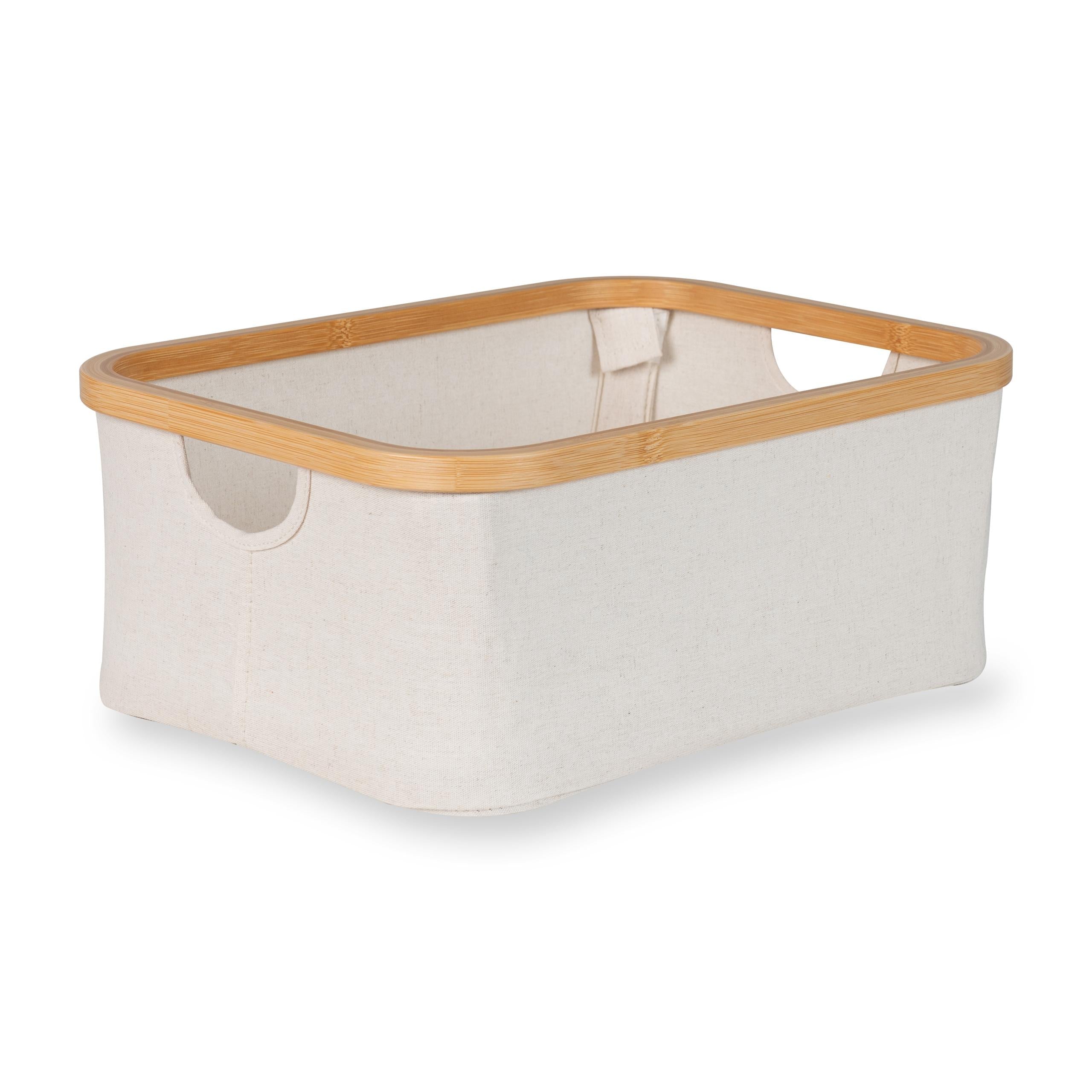 Quax Mand Katoen/Bamboe 38x30x16cm I Natural Beige Quax Mand Katoen/Bamboe 38x30x16cm I Natural Beige