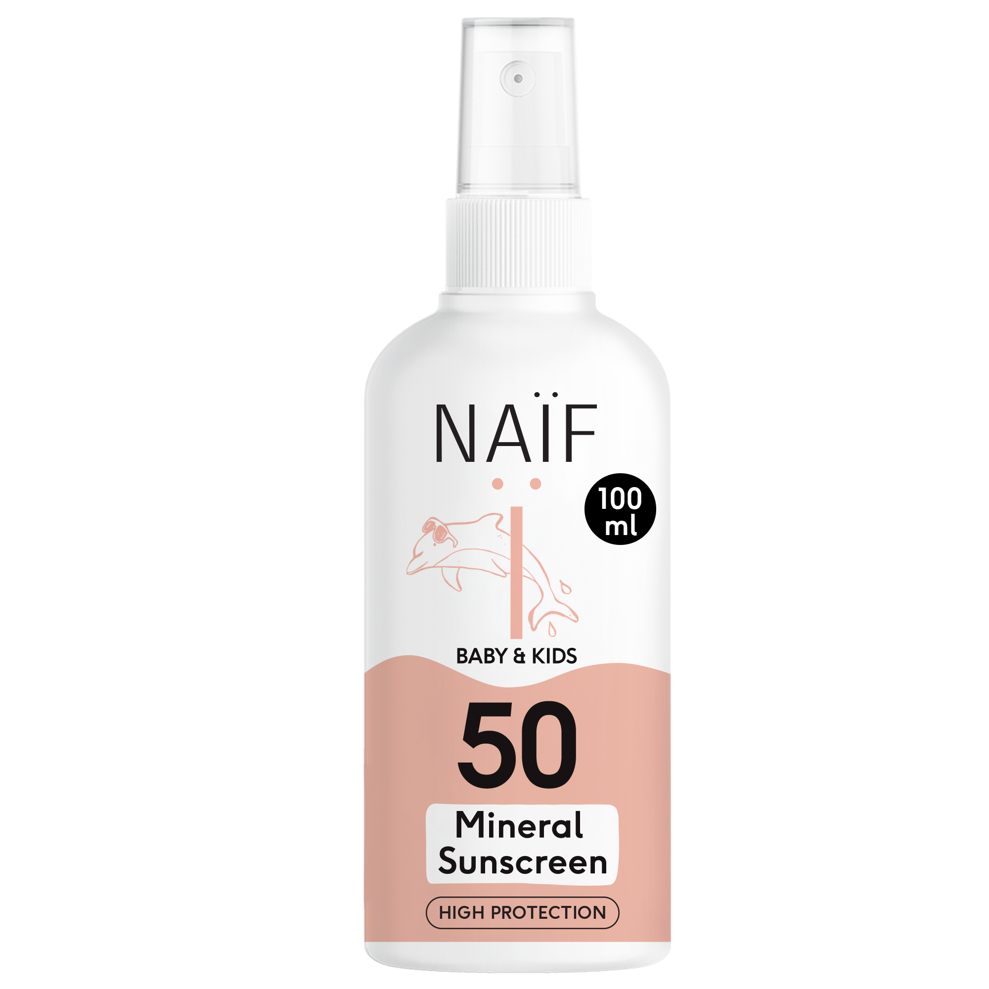 Naïf Zonnebrand Spray Voor Baby & Kids SPF50 | 100ml Naïf Zonnebrand Spray Voor Baby & Kids SPF50 | 100ml