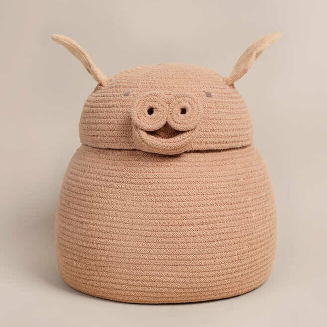 Lorena Canals Opbergmand Varkentje| Basket Peggy The Pig Lorena Canals Opbergmand Varkentje| Basket Peggy The Pig