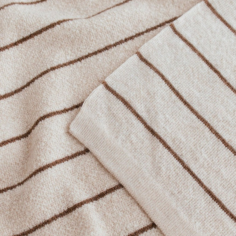 Hvid Deken Blanket Harry | Cream/Mocha