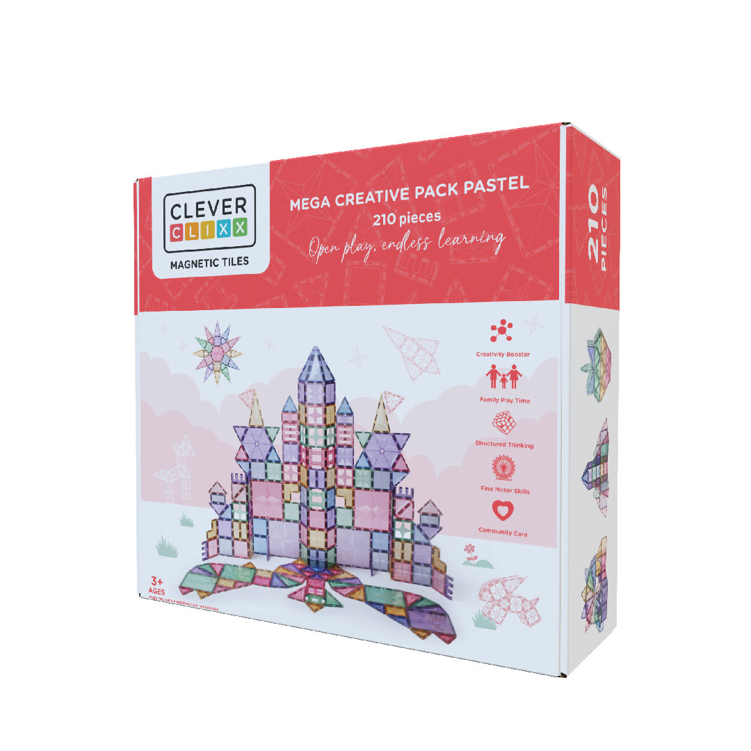 Cleverclixx Mega Creative Pack Pastel | 210 Stuks Cleverclixx Mega Creative Pack Pastel | 210 Stuks
