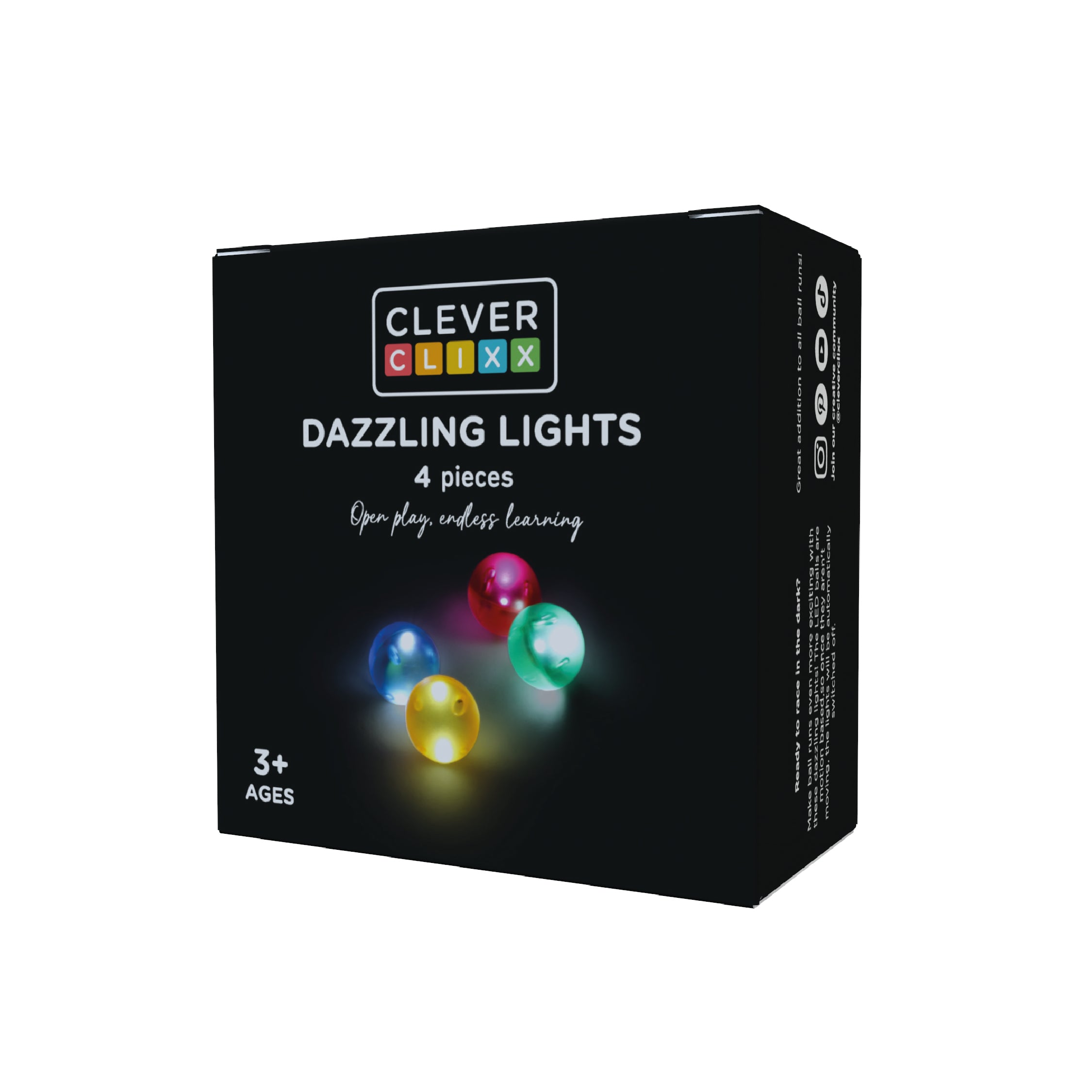 Cleverclixx Balls Pack Dazzling Lights | 4 Stuks Cleverclixx Balls Pack Dazzling Lights | 4 Stuks