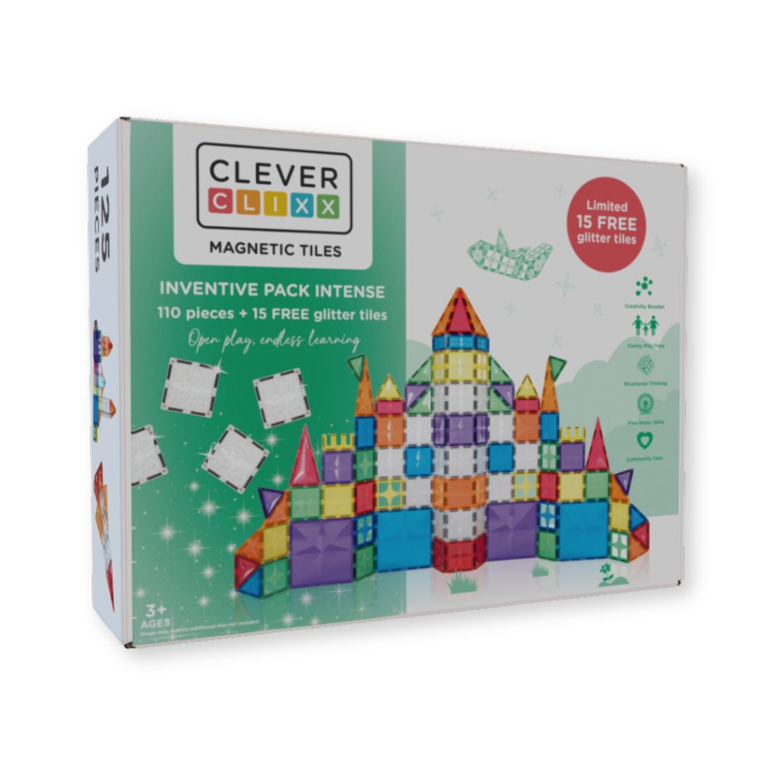 Cleverclixx Inventive Pack Intense | 110 Stuks + 15 GRATIS Glittertegels Cleverclixx Inventive Pack Intense | 110 Stuks + 15 GRATIS Glittertegels