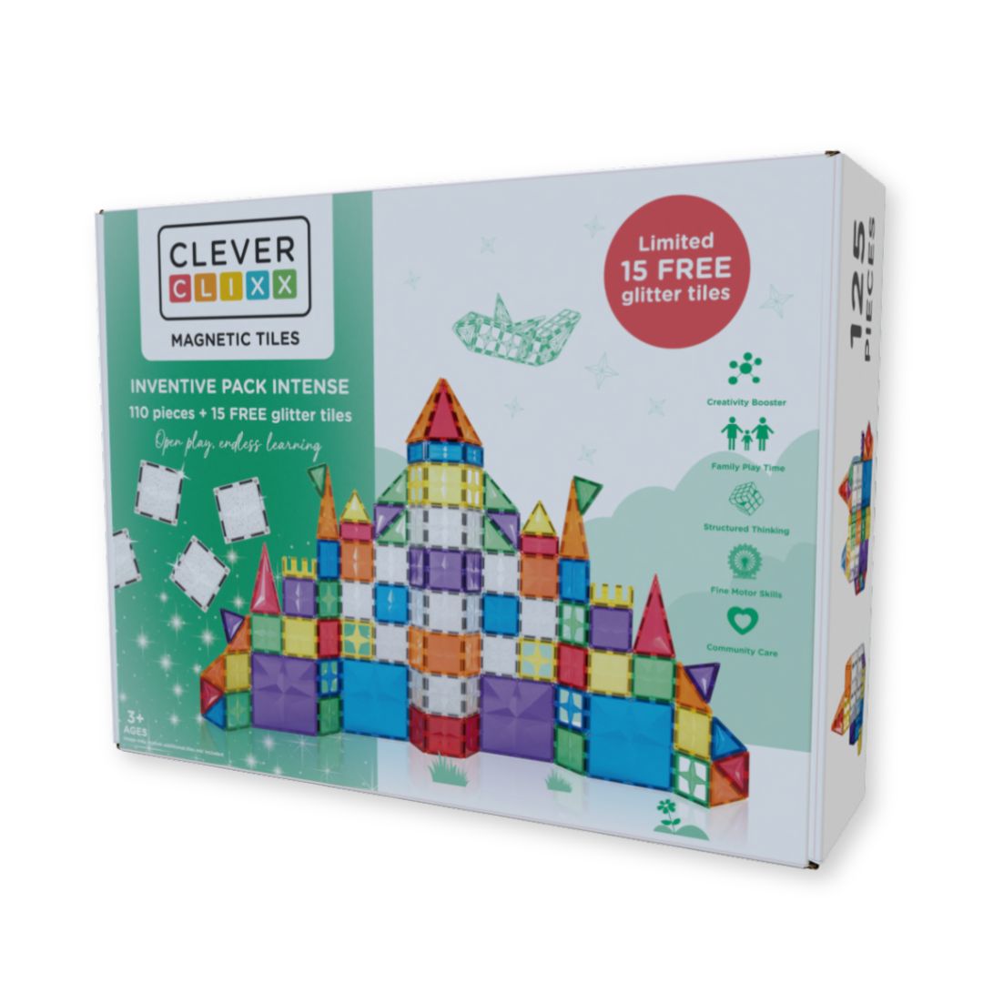 Cleverclixx Inventive Pack Intense | 110 Stuks + 15 GRATIS Glittertegels Cleverclixx Inventive Pack Intense | 110 Stuks + 15 GRATIS Glittertegels