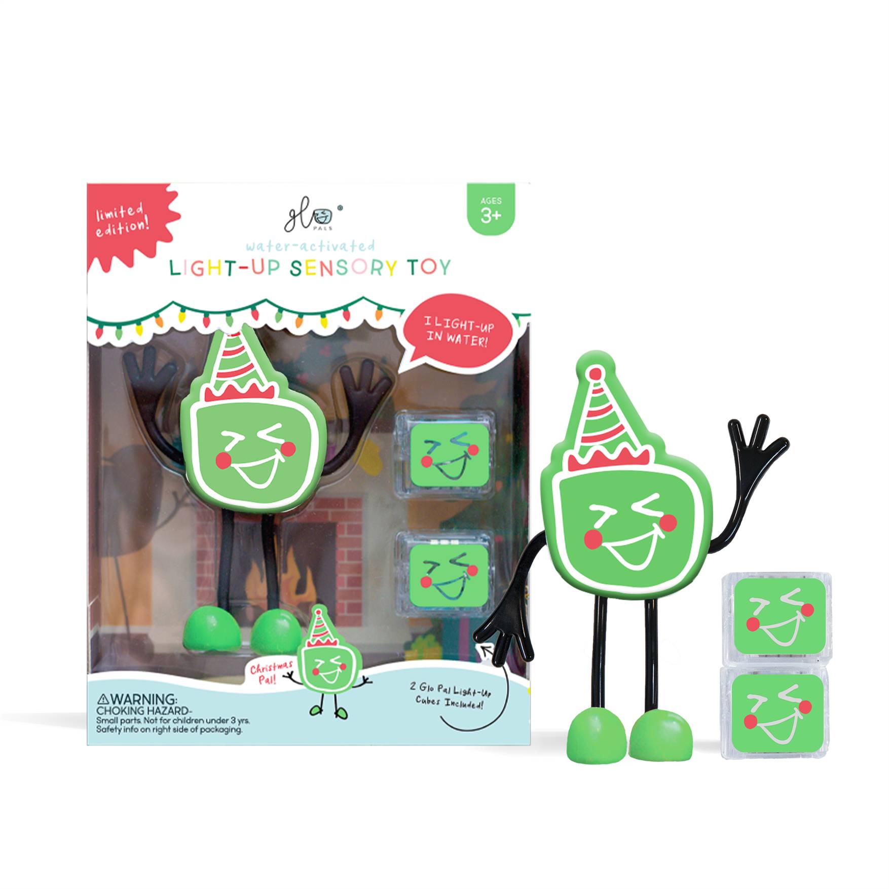 Glo Pals Light Up Sensory Toy Badspeeltje Christmas Limited Edition Glo Pals Light Up Sensory Toy Badspeeltje Christmas Limited Edition
