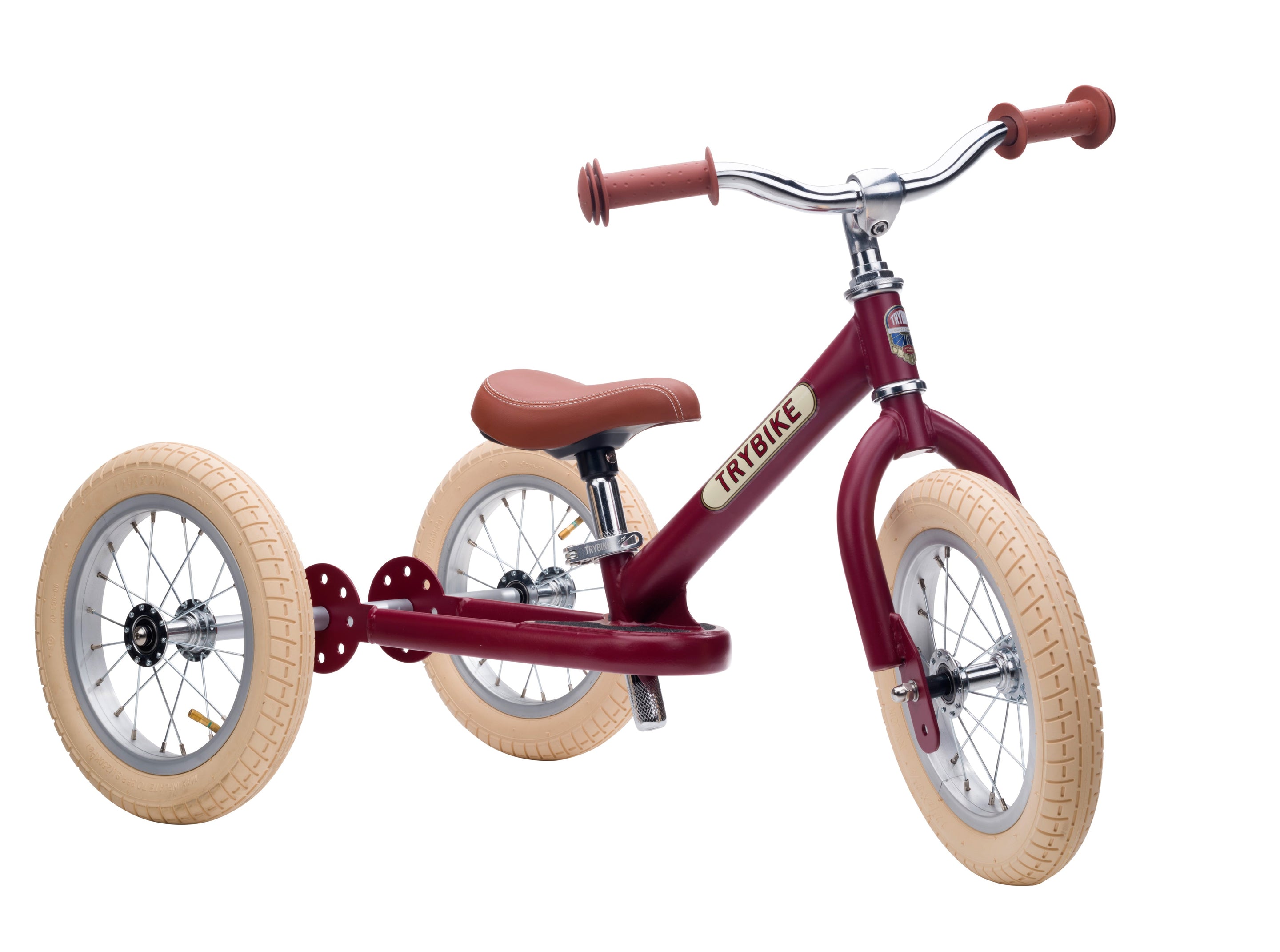 Trybike Steel Loopfiets 2-in-1 | Matt Red Trybike Steel Loopfiets 2-in-1 | Matt Red