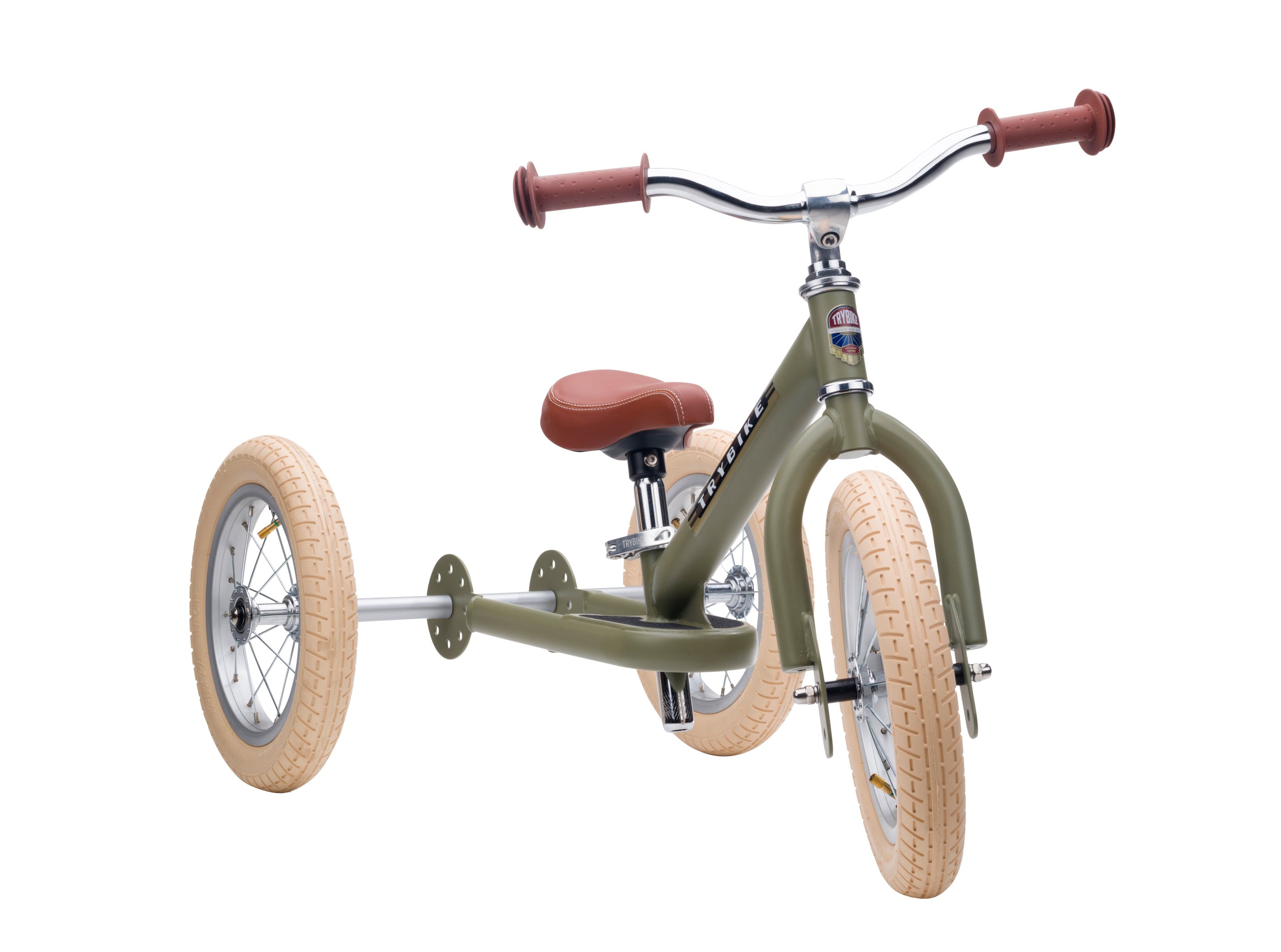 Trybike Steel Loopfiets 2-in-1 | Matt Green Trybike Steel Loopfiets 2-in-1 | Matt Green
