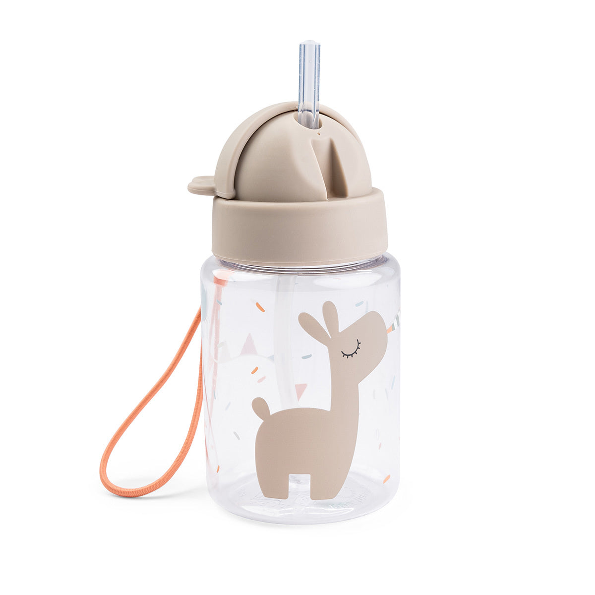 Done By Deer Drinkfles Met Rietje 280ml | Celebration Sand Done By Deer Drinkfles Met Rietje 280ml | Celebration Sand