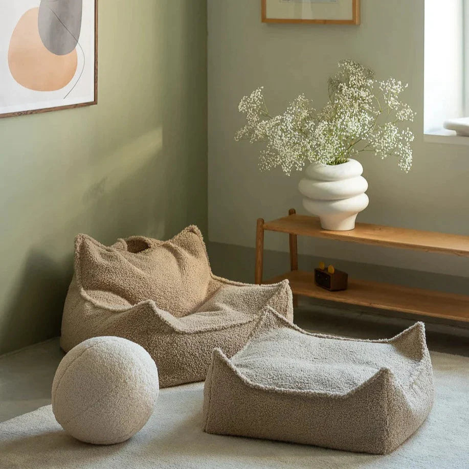 Wigiwama Pouffe Square Ottoman | Biscuit Wigiwama Pouffe Square Ottoman | Biscuit