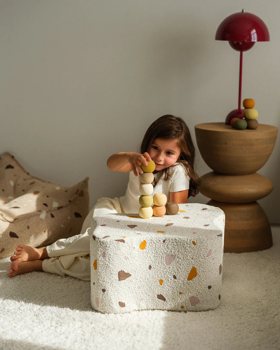 Wigiwama Cloud Pouffe | Terrazzo Marble Wigiwama Cloud Pouffe | Terrazzo Marble
