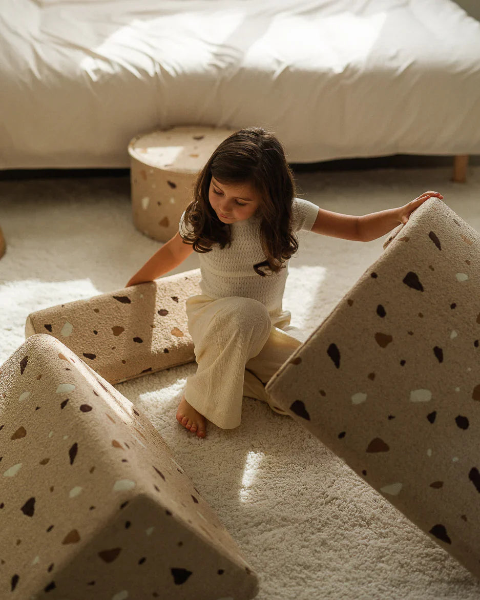 Wigiwama Beanbag Moon Chair | Terrazzo Sand Wigiwama Beanbag Moon Chair | Terrazzo Sand