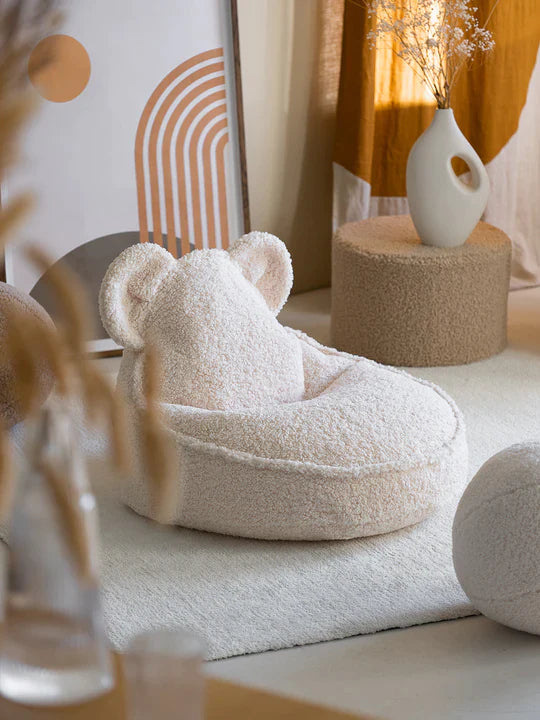 Wigiwama Bear Beanbag Chair | Cream White Teddy Wigiwama Bear Beanbag Chair | Cream White Teddy