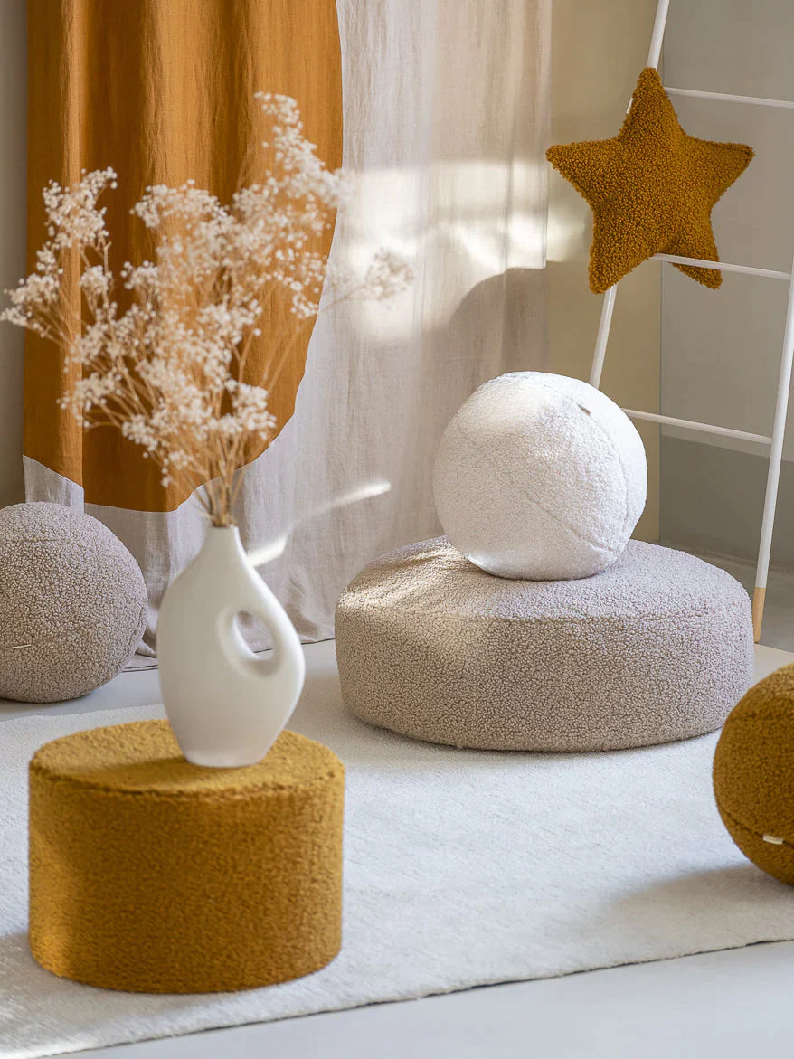 Wigiwama Pouffe Ottoman | Biscuit Wigiwama Pouffe Ottoman | Biscuit