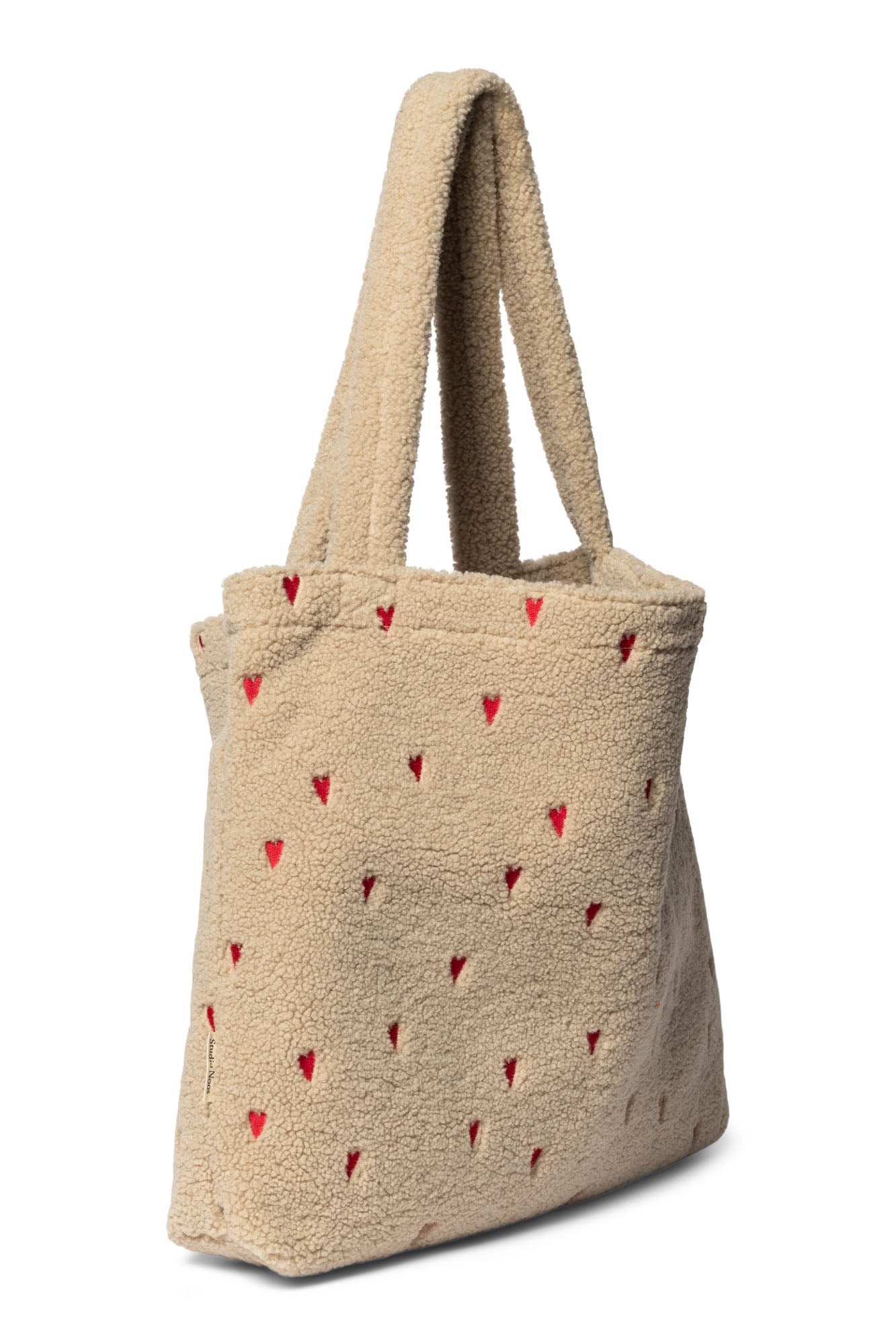Studio Noos Ecru Teddy Hearts Mom Bag Studio Noos Ecru Teddy Hearts Mom Bag