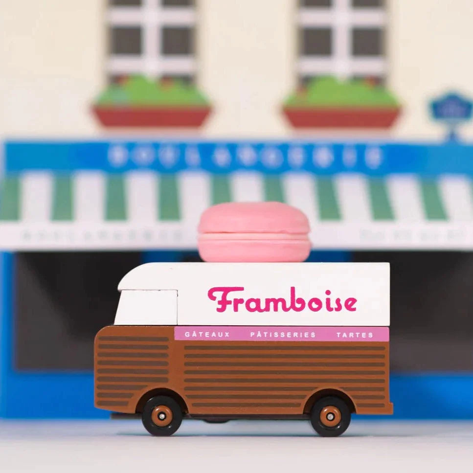 Candylab Toys Speelgoedauto | Framboise Macaron Van Candylab Toys Speelgoedauto | Framboise Macaron Van