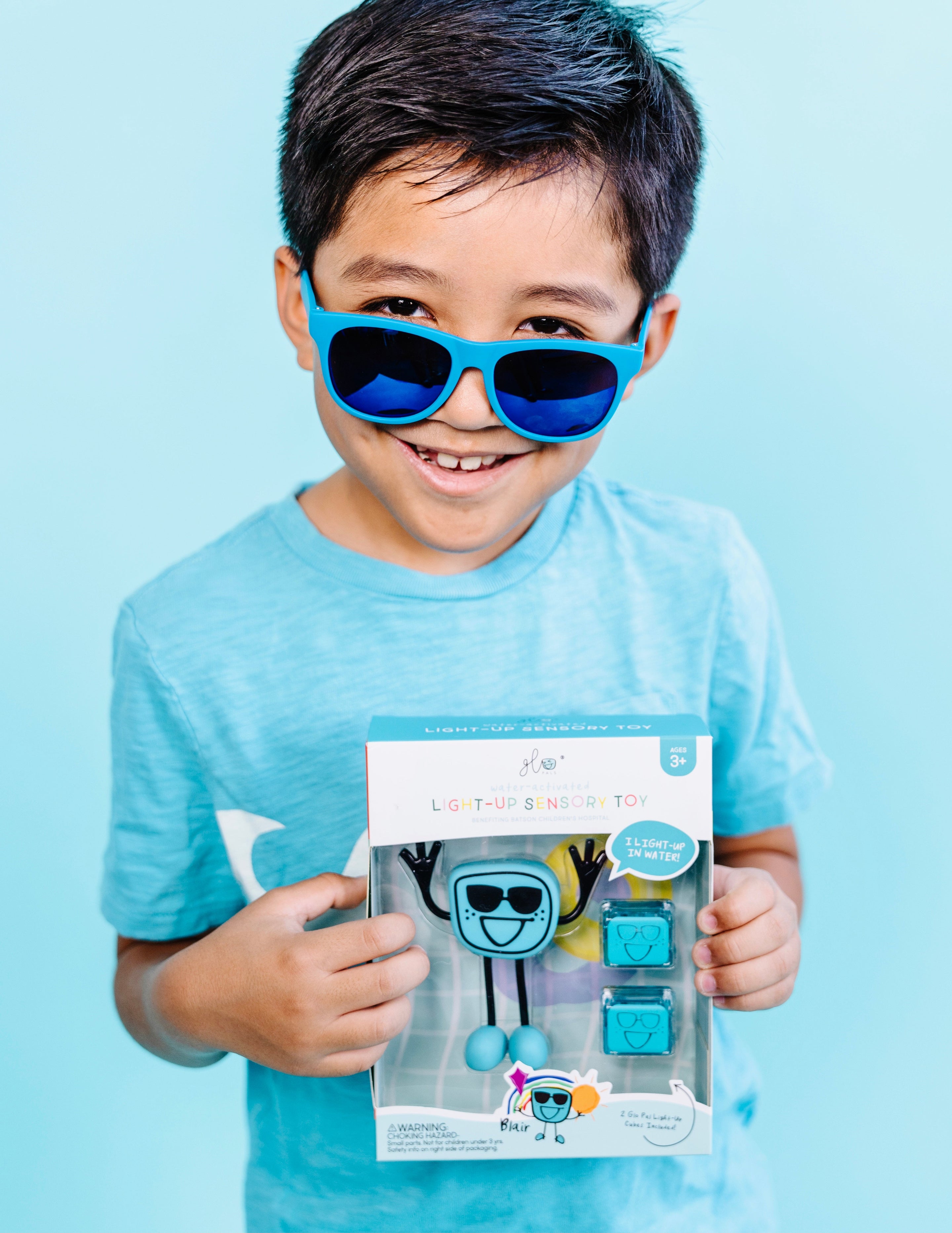 Glo Pals Light Up Sensory Toy Badspeeltje Blauw | Blair Glo Pals Light Up Sensory Toy Badspeeltje Blauw | Blair