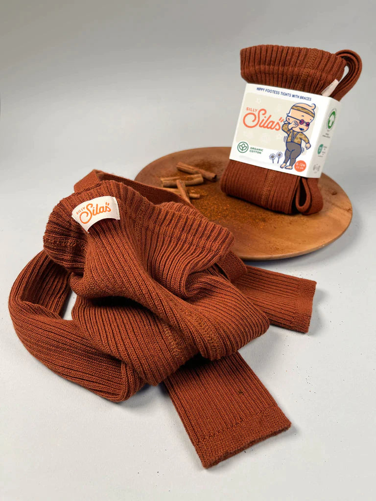 Silly Silas Broekkousen Footless Zonder Voetjes | Cinnamon Silly Silas Broekkousen Footless Zonder Voetjes | Cinnamon