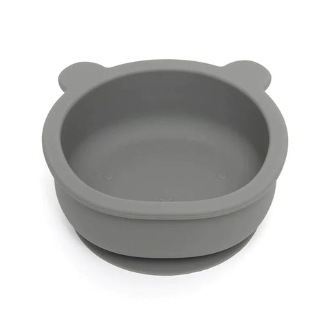 Petit Monkey Silicone Bowl Met Zuignap | Bear Pewter Green