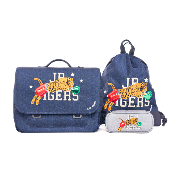* Jeune Premier It Bag Midi | Boxing Tiger Navy mélange * Jeune Premier It Bag Midi | Boxing Tiger Navy mélange