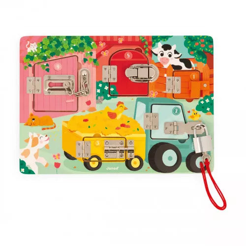 Janod Houten Slotenbord | Boerderij Janod Houten Slotenbord | Boerderij