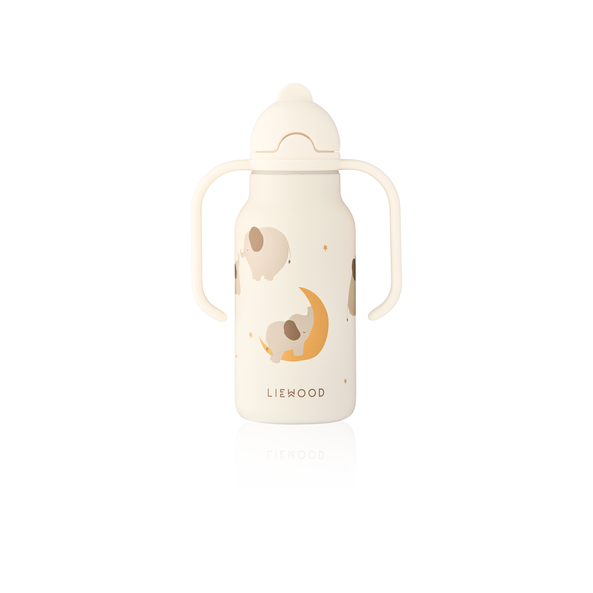 Liewood Kimmie Drinkfles 250ml | Elephant / Creme De La Creme Liewood Kimmie Drinkfles 250ml | Elephant / Creme De La Creme