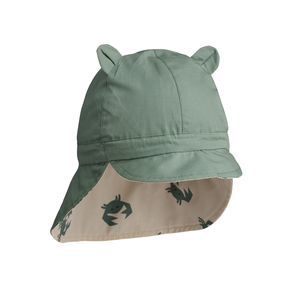 * Liewood Gorm Reversible UV Zonnehoedje Met Oortjes | Crab Sandy / Pepppermint * Liewood Gorm Reversible UV Zonnehoedje Met Oortjes | Crab Sandy / Pepppermint