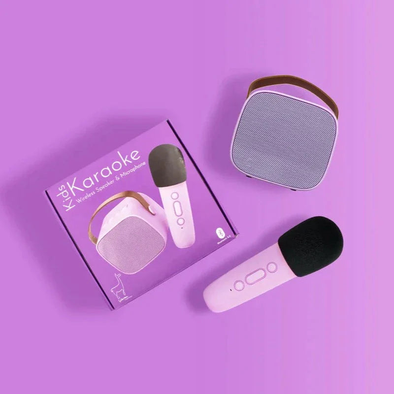 Lalarma Karaoke Set Met Draadloze Microfoon | Lila Lalarma Karaoke Set Met Draadloze Microfoon | Lila