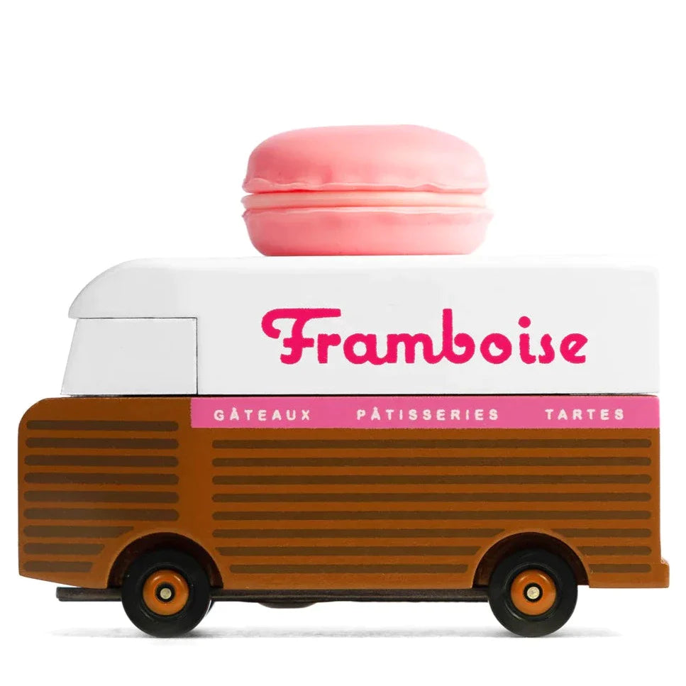 Candylab Toys Speelgoedauto | Framboise Macaron Van Candylab Toys Speelgoedauto | Framboise Macaron Van