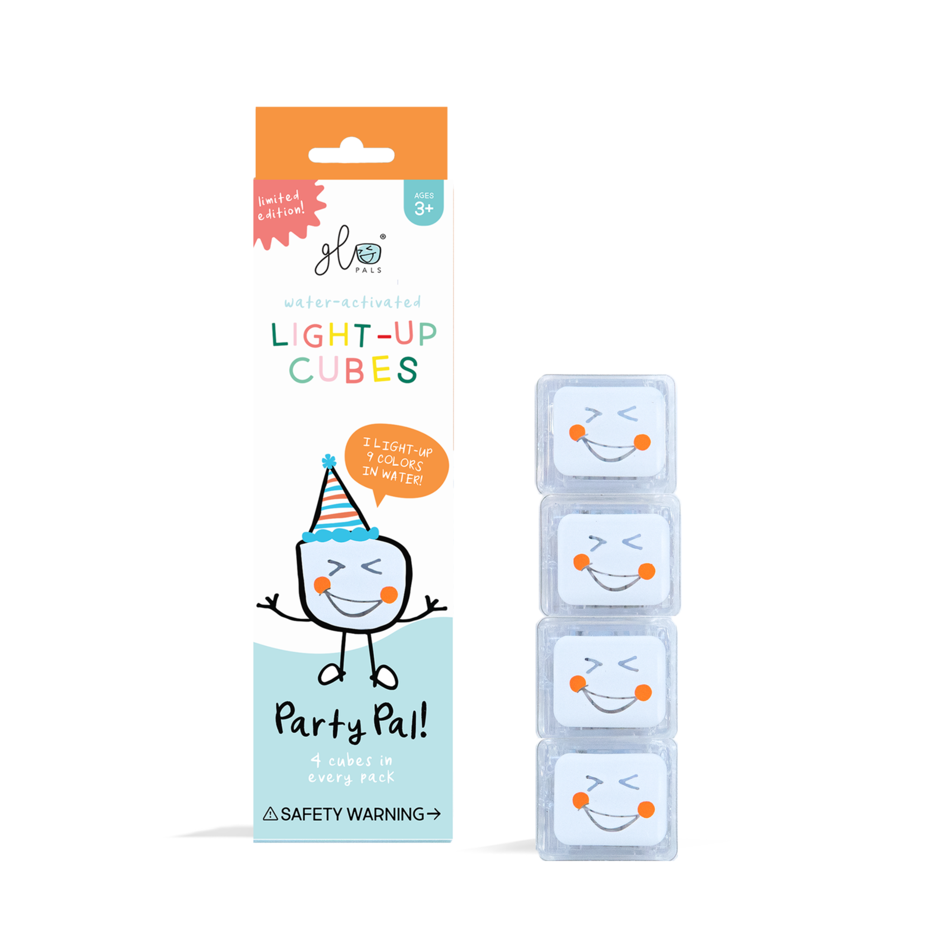 Glo Pals Light Up Cubes Badspeelgoed 9 Kleuren | Party Pal Glo Pals Light Up Cubes Badspeelgoed 9 Kleuren | Party Pal