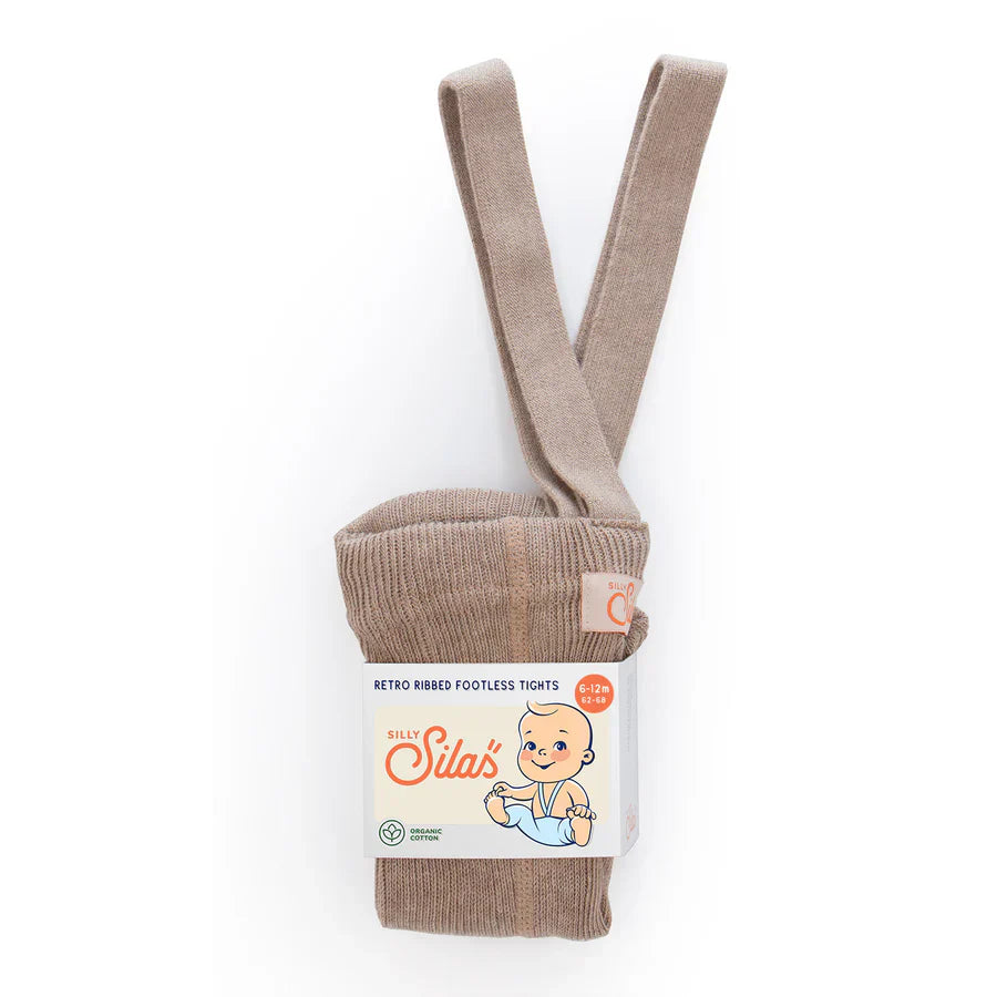Silly Silas Zonder Voetjes Cotton Tights | Peanut Blend Silly Silas Zonder Voetjes Cotton Tights | Peanut Blend