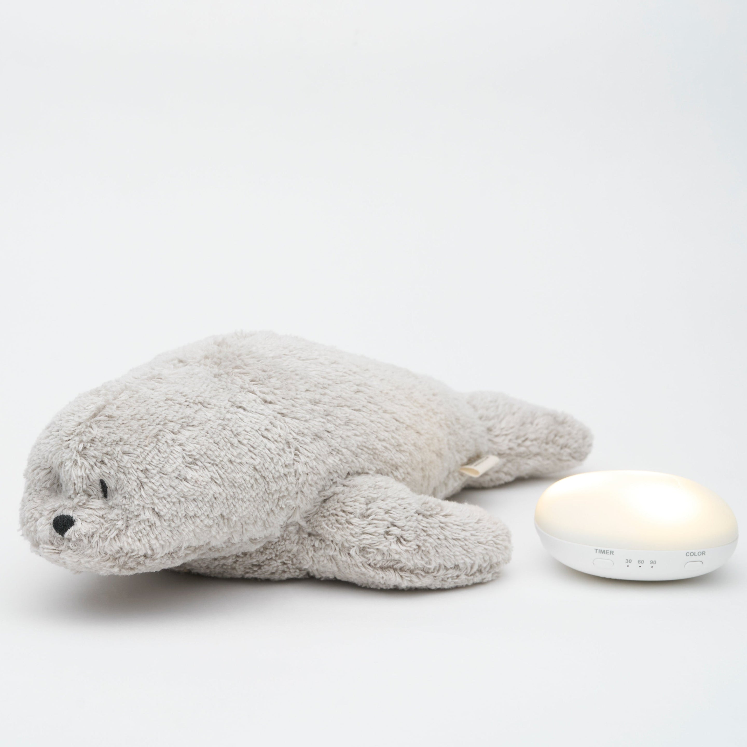 Moonie 2.0 - Knuffel Hartslag en Licht | Humming Zeehondje Seal Gray Moonie 2.0 - Knuffel Hartslag en Licht | Humming Zeehondje Seal Gray