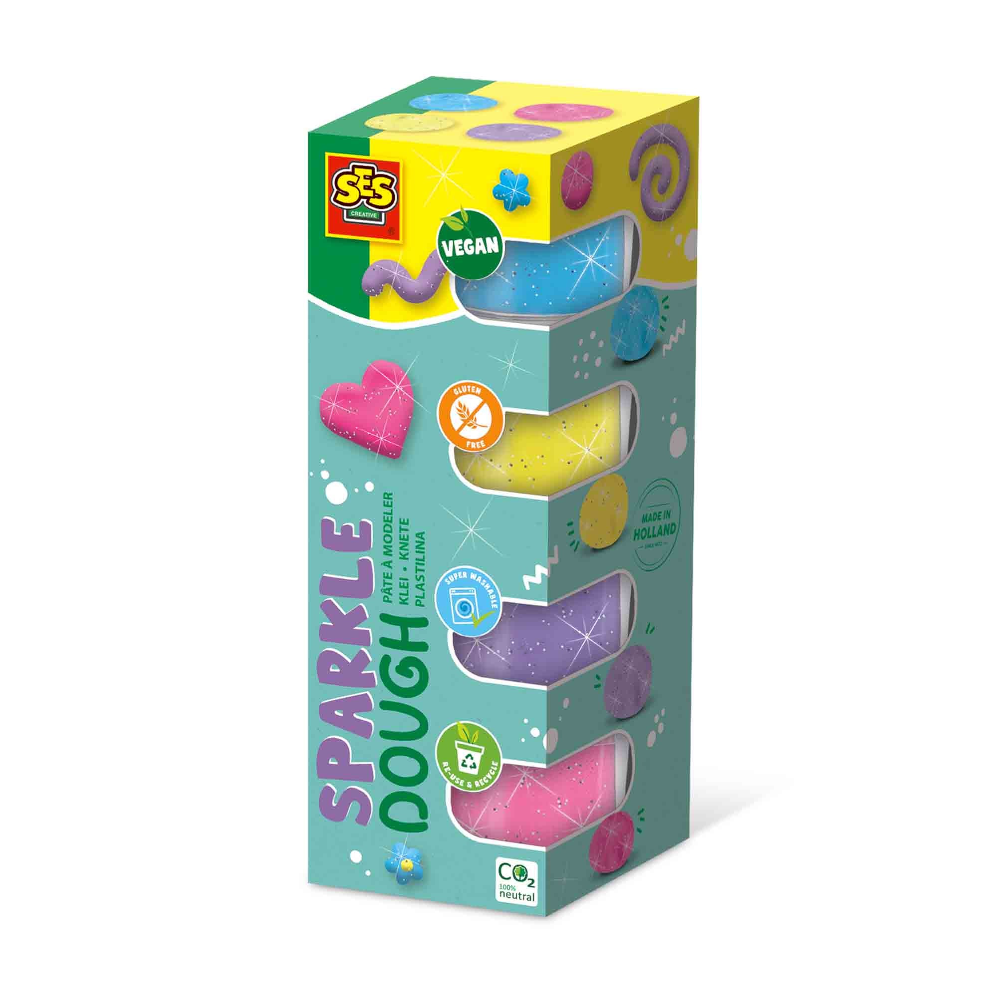 SES Creative Feel Good Klei | Sparkle (4X90Gr) SES Creative Feel Good Klei | Sparkle (4X90Gr)