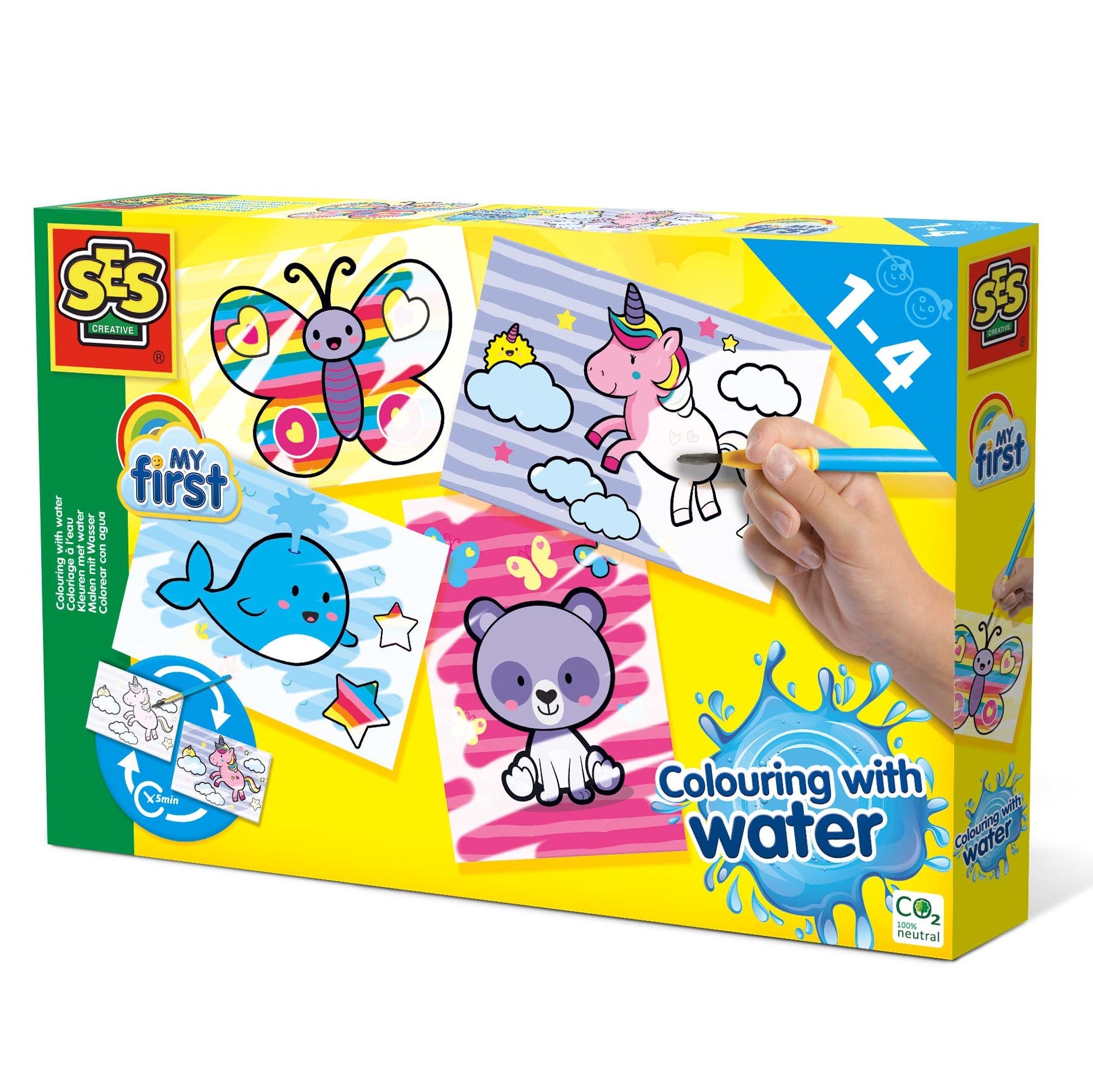 SES Creative My First | Kleuren Met Water Fantasie Dieren SES Creative My First | Kleuren Met Water Fantasie Dieren